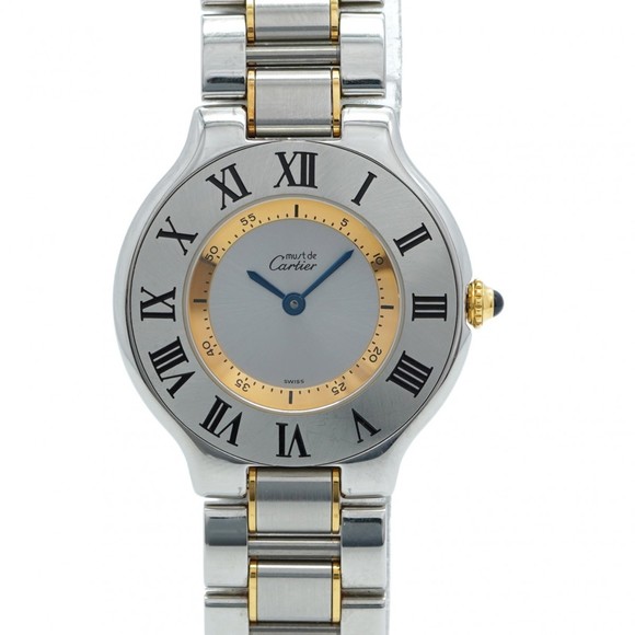 Cartier Must 21 W10074R6 Silver Dial Men's Watch - Picture 1 of 10